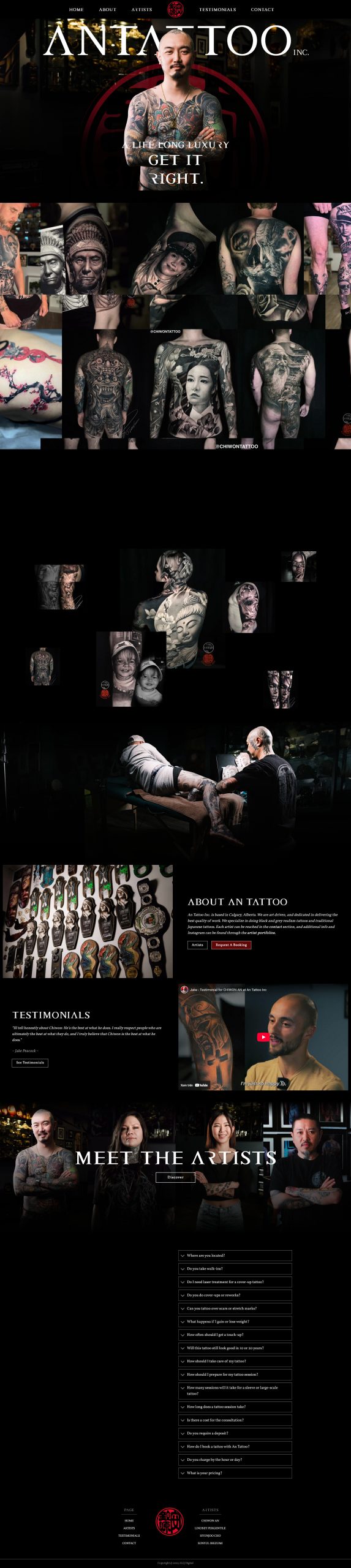 Theme WordPress Thợ Xăm Tattoo